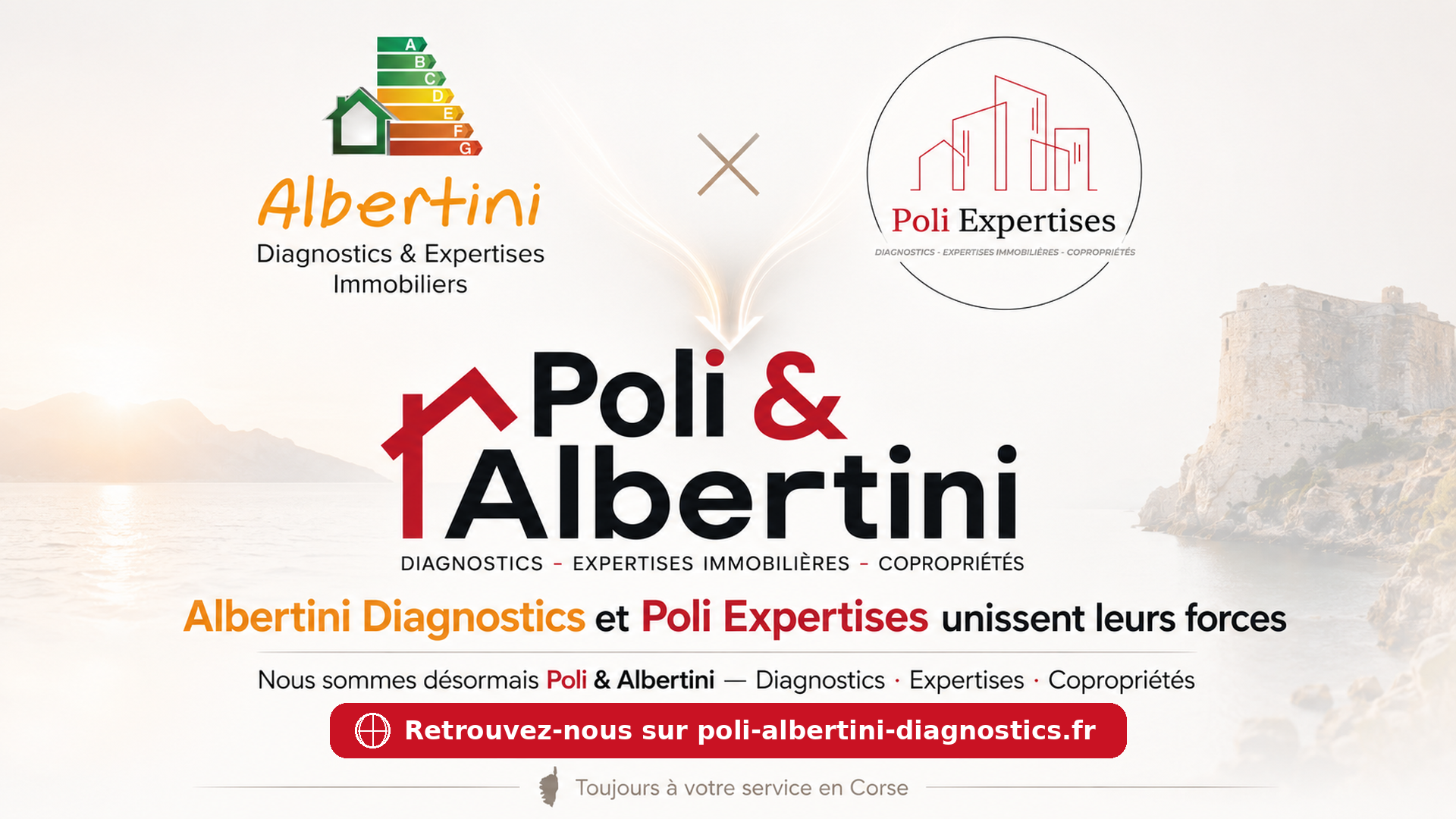 Albertini Diagnostics et Poli Expertises unissent leurs forces. Nous sommes désormais Poli & Albertini — Diagnostics, Expertises, Copropriétés.